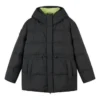Daunenjacke mit Kapuze „Schwarz-Weiß“