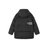 Daunenjacke mit Kapuze „Schwarz-Weiß“