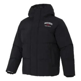Daunenjacke mit Kapuze „Schwarz Weiß Rot“