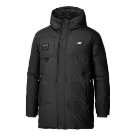 Daunenjacke mit Kapuze und Logo-Print, mittellang „Multi-Color“