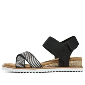 Desert Kiss Cross Strap Casual Sandale „Brown Black“