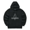 Diamond Series Letter Hoodie „Schwarz Weiß“