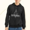 Diamond Series Letter Hoodie „Schwarz Weiß“