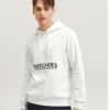 Diamond Series Letter Hoodie „Weiß Schwarz“