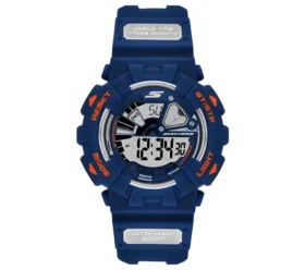 Digitale blaue Uhr