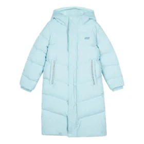 Einfache gewebte lange Daunenjacke „Blau“
