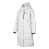 Einfache lange Daunenjacke „Weiß“