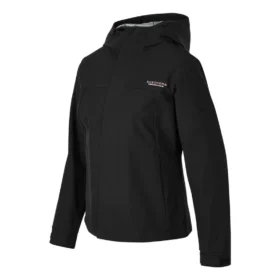 Einfarbige 3-in-1-Jacke mit Reißverschluss „Schwarz“