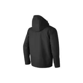 Einfarbige 3-in-1-Jacke mit Reißverschluss „Schwarz“