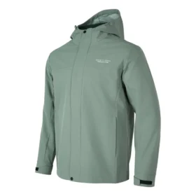 Einfarbige 3-in-1-Jacke mit Reißverschluss „Teal“