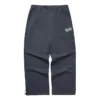 Einfarbige, gerade geschnittene Sport-Strickhose mit mittlerer Leibhöhe „Grau“