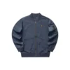Einfarbige Reißverschlussjacke „Schwarz“