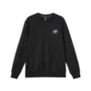 Einfarbiges, locker sitzendes Sweatshirt aus Strick „Burgunderrot-Schwarz“