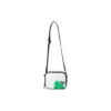 Einseitige Umhängetasche mit Kleeblatt-Logo „White Green“