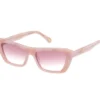 Elevated Cateye Sonnenbrille mit Marmor-Farbverlauf Elevated Cateye Sonnenbrille mit Marmor-Farbverlauf