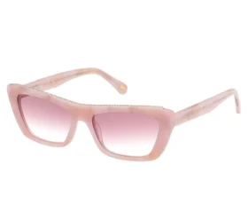 Elevated Cateye Sonnenbrille mit Marmor-Farbverlauf