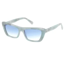 Elevated Cateye Sonnenbrille mit Marmor-Farbverlauf