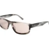 Elevated Rectangle Shiny Horn Sonnenbrille Elevated Rectangle Shiny Horn Sonnenbrille