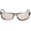 Elevated Rectangle Shiny Horn Sonnenbrille Elevated Rectangle Shiny Horn Sonnenbrille