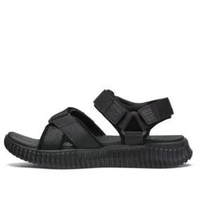 Elite Flex Velcro Sports Schwarze Sandalen