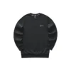 Farbenfrohe Casual-Serie Strick-Sweatshirt mit Rundhalsausschnitt „Schwarz“