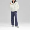 FASHION Daunenjacke mit Buchstabenprint „Weiß“