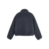 FASHION Kontrast-Patchwork-Strickjacke „Teal“