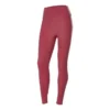 Fitness-Leggings aus Strick mit Buchstabenprint „Burgundy“