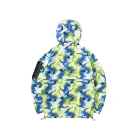 Freizeit-Camo-Jacke aus Webstoff „Grün Blau Weiß“