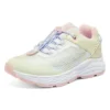 Freizeit-Laufschuhe „Gelb Weiß Rosa“