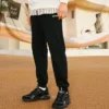 Gewebte Hose „Schwarz“