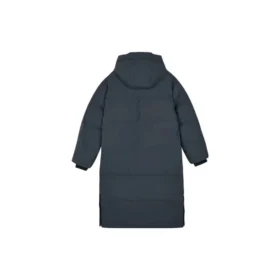Gewebte lange Daunenjacke „Grey“
