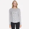 GO DRI Swift Stripe LS Crew GO DRI Swift Stripe LS Crew