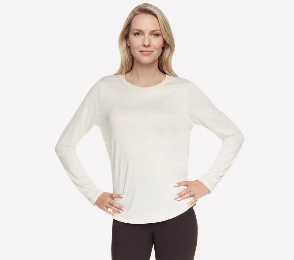 GO DRI Swift Stripe LS Crew GO DRI Swift Stripe LS Crew