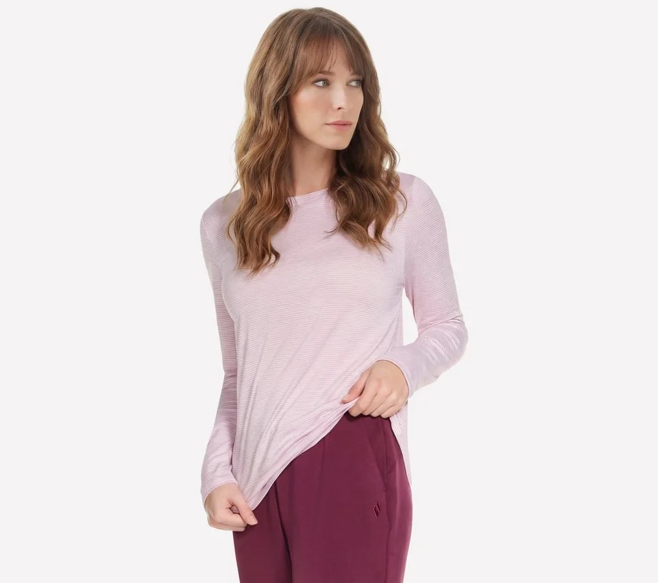 GO DRI Swift Stripe LS Crew GO DRI Swift Stripe LS Crew