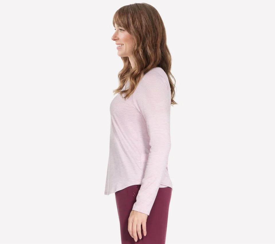 GO DRI Swift Stripe LS Crew GO DRI Swift Stripe LS Crew