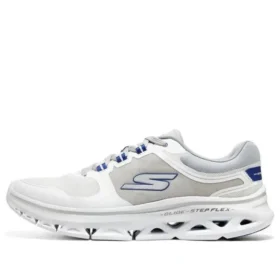 Go Run Glide-Step Flex „Weiß Grau Blau“