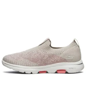 Go Walk 5 Laufschuhe Braun/Rosa/Weiß