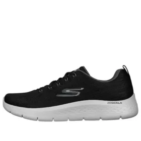 Go Walk Flex Schnürschuhe „Schwarz-Grau“