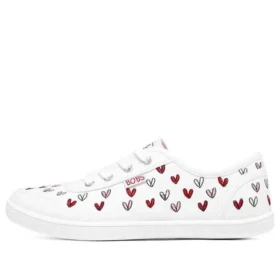 Goldcrown x Skechers Bobs B Cool Low-Top-Sneaker Weiß/Rot