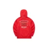 Grafik-Hoodie „Weiß Schwarz Rot Blau“