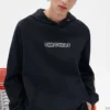 Grafik-Hoodies „Black White Blue“