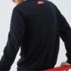 Grafik-Sweatshirt mit Rundhalsausschnitt „Schwarz Weiß Rot“