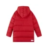 Grafische lange Daunenjacke „Red“