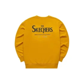 Grafischer Freizeit-Rundhalspullover „Yellow Blue Purple“
