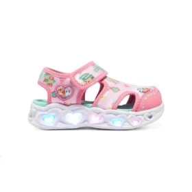 Heart Lights Sandalen „Pink White“