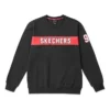Herren-Pullover von Skechers mit Alphabet-Print, schwarz