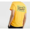 Herren Skechers Alphabet Printing Knit Kurzarm-Shirt Gelb