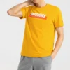 Herren Skechers Sport Alphabet Printing Kurzarm Goldfarben