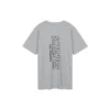 Herren Skechers Strick-T-Shirt mit Rundhalsausschnitt und kurzen Ärmeln, grau